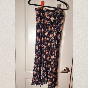 Long Floral High Street Skirt in Small